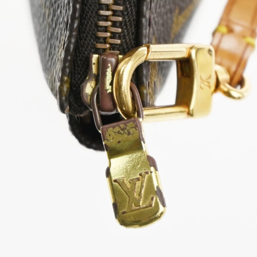 LOUIS VUITTON Pochette Accessoires Hand Bag Monogram Leather BN M51980 34MA288 - Picture 9 of 16